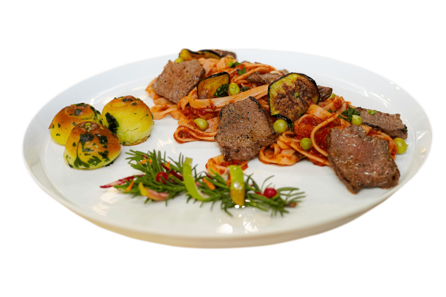 پاستا آرابیاتا استیک